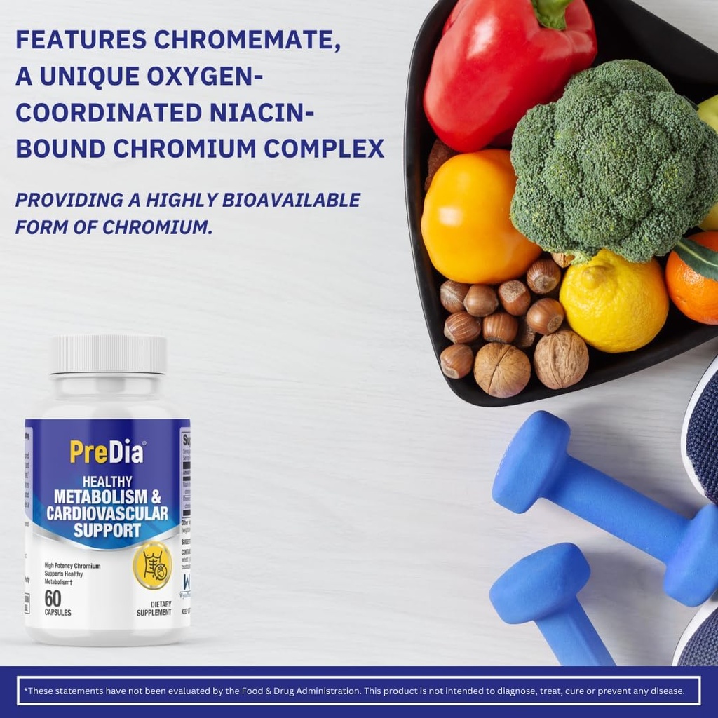 PreDia - Zdravý metabolismus a kardiovaskulární podpora zdraví - (Chromium 200mcg)