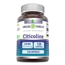Amazing Applicas Citicolin 250 mg PHARMAD 124; Kapsle dodatek PHARMAD 124; Non- GMO PHARMAD 124; Gluten Free PHARMAD 124; Made in USA (120 Count)