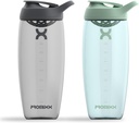 Promixx Pursuit protein Shaker Bottle (32 oz) - Silent No-Ball Mixer, Leak-Proof Lid, BPA / BPS & Phtalate-Free ECOZEN - Easy- Clean Shaker Cup for Protein Shakes, Pre & Post- Workout Smoothies