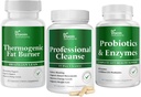 DR VITAMIN ŘEŠENÍ Termogenní spalovač tuků & Profesionální Detox Cleanse Bundle - 15 Day Cleanse for Weight Management, Gut Health, and Bloating Relief - 240 Caps