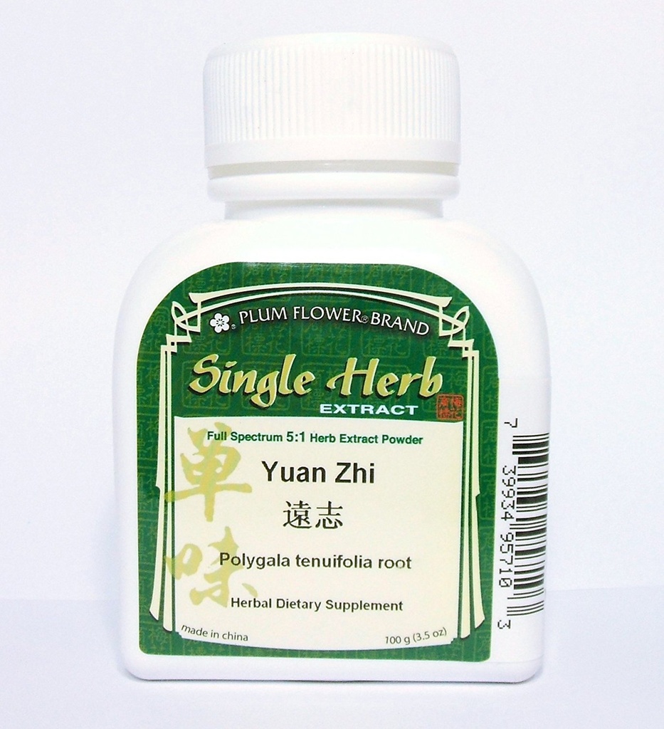 Čínská Senega Root, Herb Extract Powder / Yuan Zhi / Polygala Tenuifolia, 100g nebo 3.5oz by Plum Flower