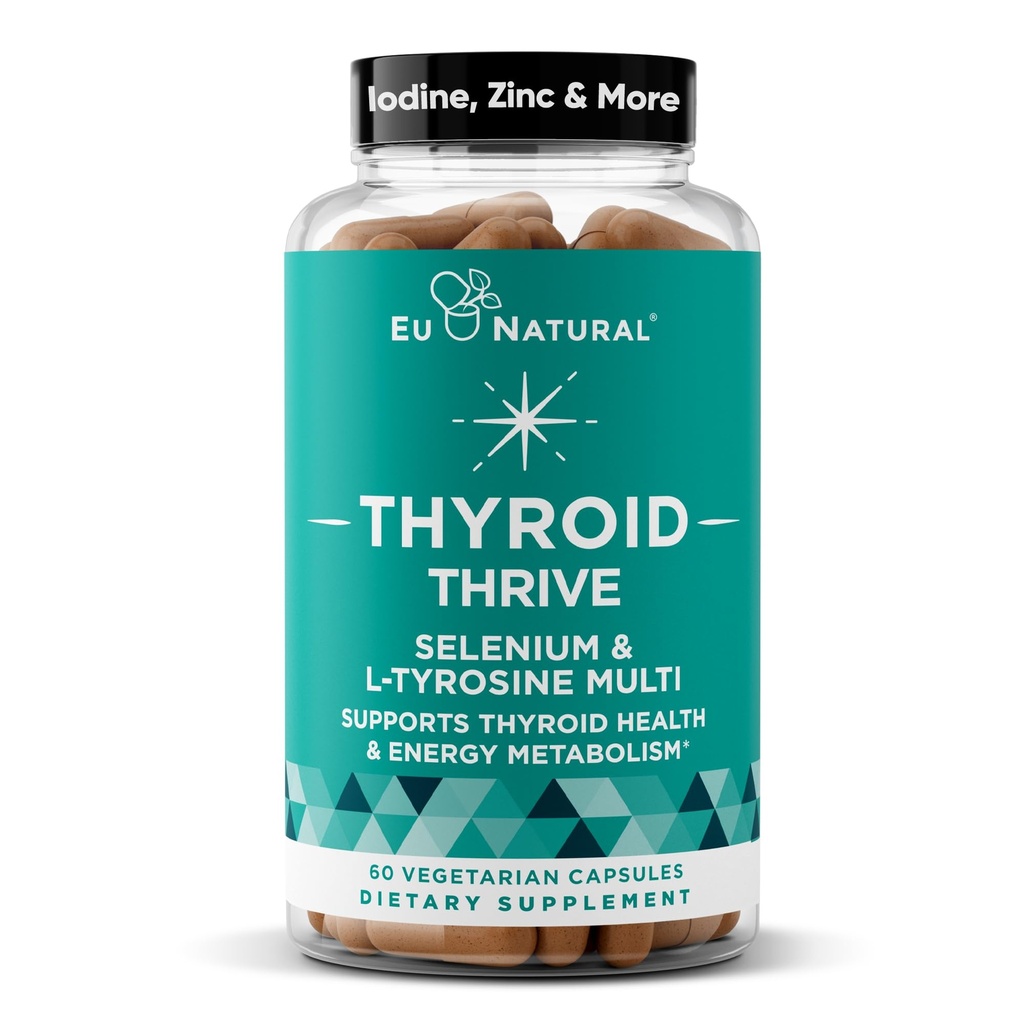 Spark Energy Support - Thrive, Přirozeně bojovat s únavou, Balance Hormony, Podpora focused Energy - Zinek, Selen, Jod - 60 Vegetariánské měkké kapsle