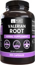 PURE ORIGINAL INGREDIENTS Valerian Root (365 Kapsle) No Magnesium or Rice Fillers, Vždy čisté, Laboratorní ověřené