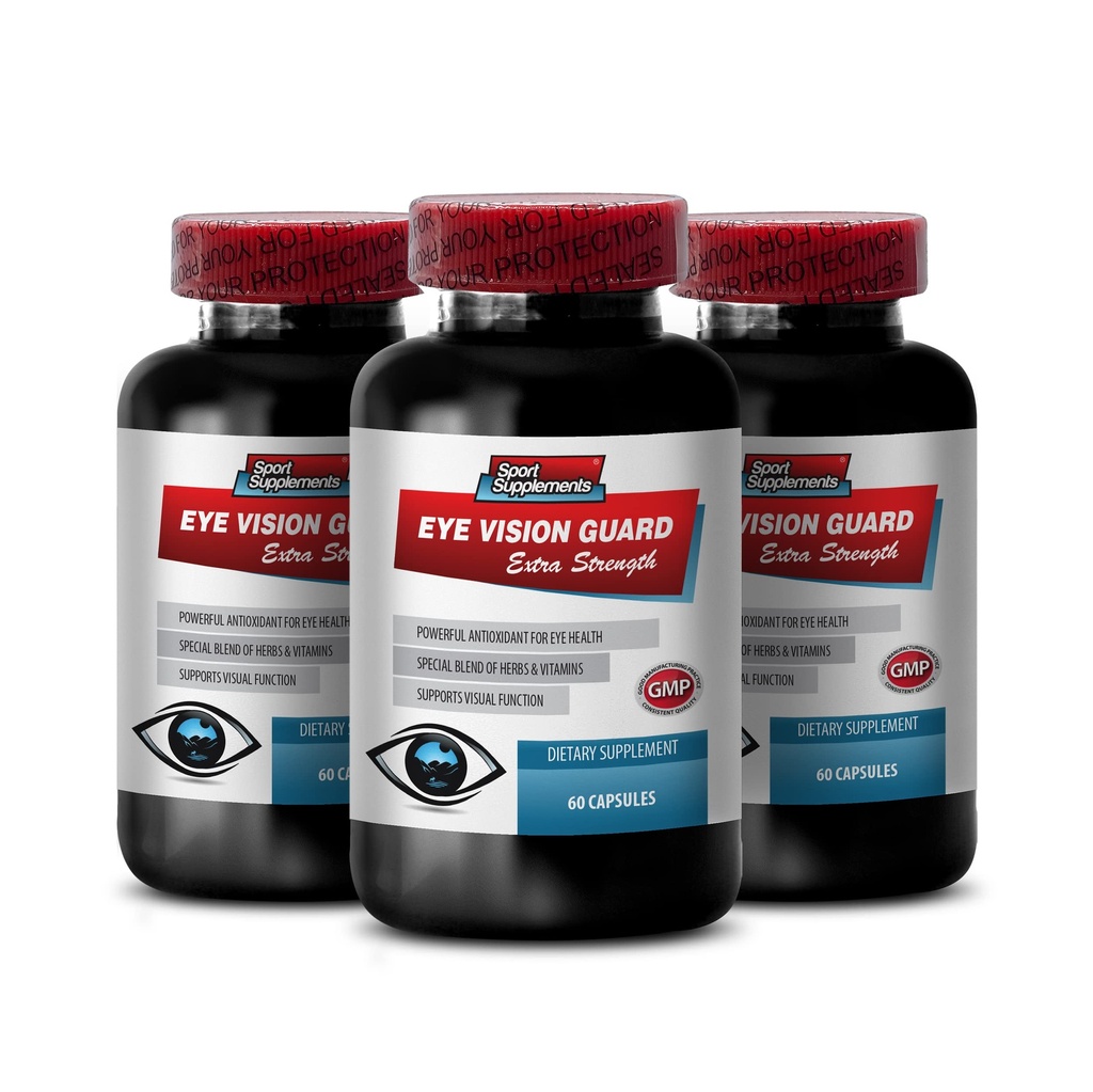 Eye Formule Lutein & zeaxanthin - Oko Vision Guard - Extra síla, Bilberry dodatek, Oční vitamíny pro vizi, Bilberry Extract pro oči, Vision Support Pills, Lutein s Bilberry, 3B 180 Caps