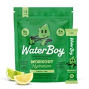Waterboy cvičení Hydratace 124; 2,960mg Sugar Free Electrolyte Powder Packets 124; L- glutamin + Vitamíny 124; No Sugar, All Natural, Gluten Free 124; 15 Drink Stick Mixes (Lemon Lime)