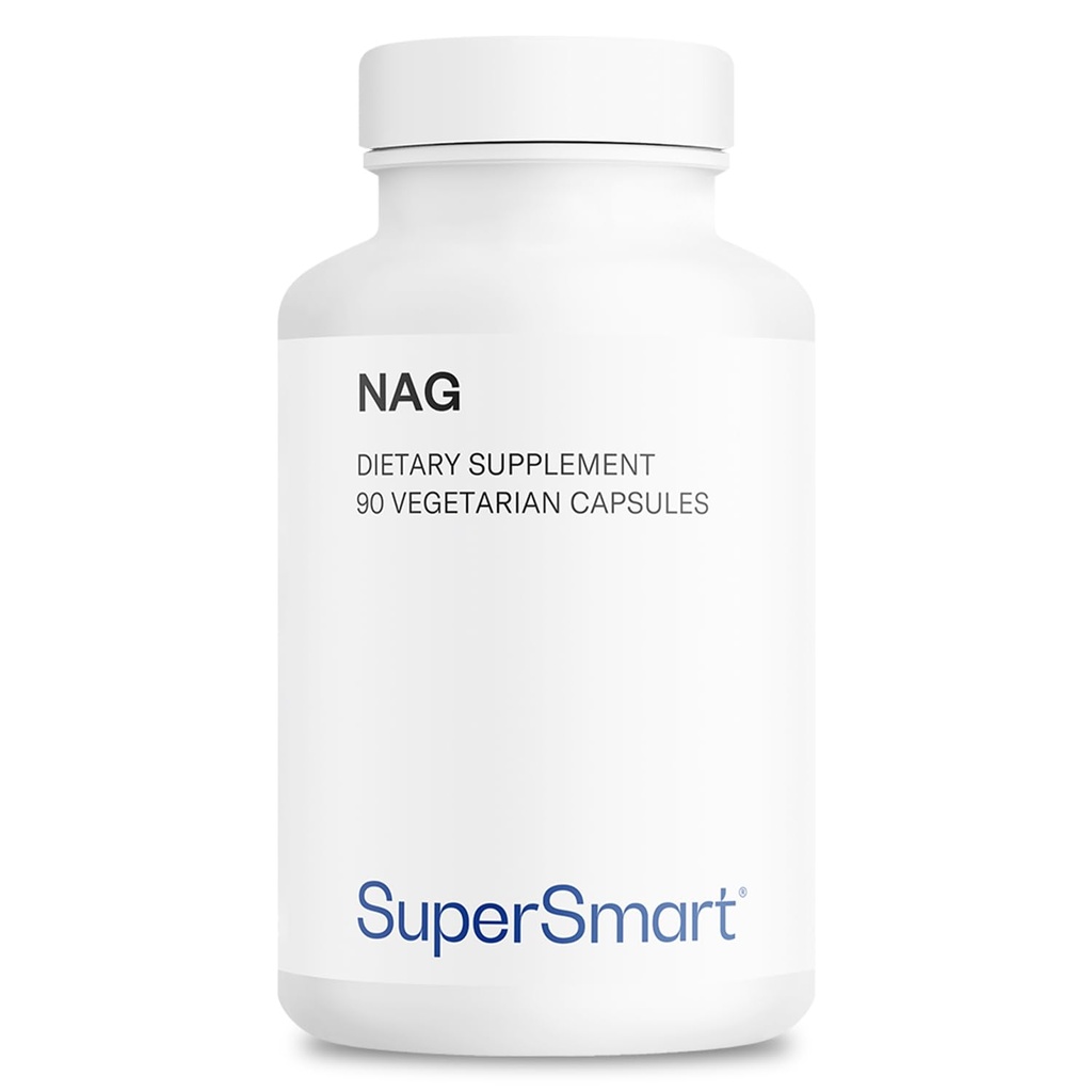 Supersmart - NAG dodatek 1500mg za den (N- Acetyl Glucosamin) - High Absorption Glucosamine Sulfát 124; Non- GMO & Gluten Free - 90 Vegetariánské kapsle