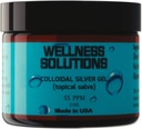 Koloidní stříbrný gel - Wellness Solutions - Topical Gel - Vegan & gluten Free - 2 oz.. -L8