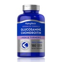 Piping Rock Glucosamine Chondroitin MSM Turmeric CLAS124; 180 Caplet CLAS124; Triple Strength CLAS124; Advanced Supplement CLAS124; Non- GMO, gluten zdarma