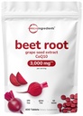 Beet Root 3,000mg s výtažkem z grapefruitového semene a CoQ10, 400 Tablety CLAS124; 200 Servings CLAS124; Super Beets doplňky od Fresh Beetroot Extract pro oxid dusičitý, krevní tlak a srdeční podporu