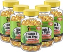 Sunshine Naturals Vitamin E a Aloe Vera Moisturizer. Hydratační Formule pro suchou pokožku, uklidňující pokožku, nurizaci a pokožku elasticitu. Podporuje měkkou a zdravě vypadající pleť. 60 lahviček. Balení po 5 ks