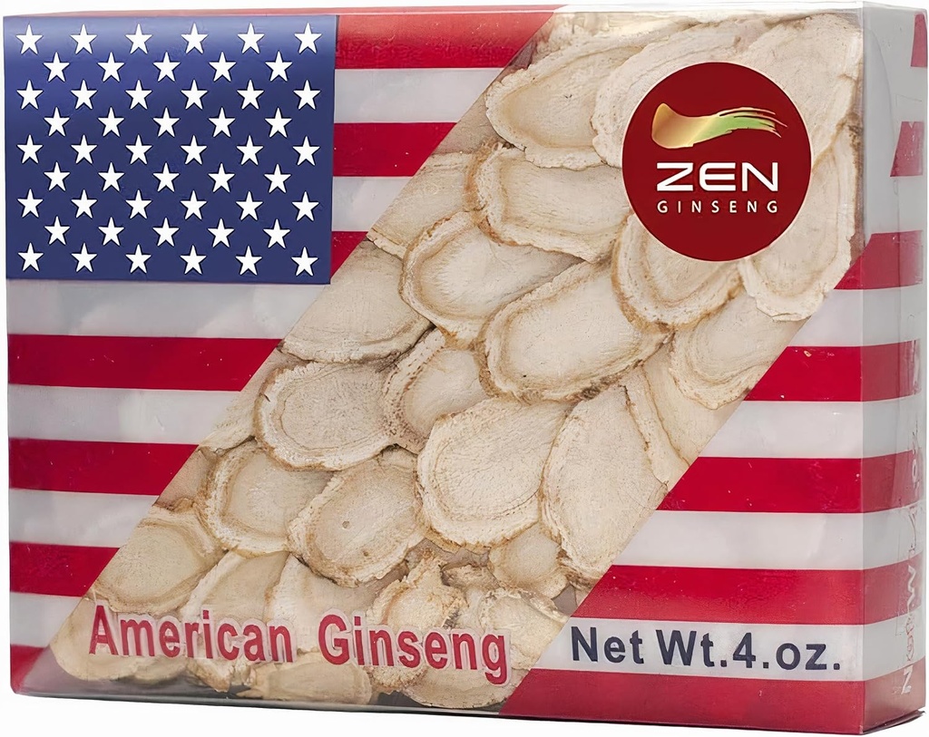 1 Krabice ručně vybrané americké Wisconsin ženšen Slice (4 Oz.) - Zvyšte svůj imunitní systém rychle
