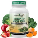 MoxyVites vitamin B Complex - B vitaminy celý doplněk stravy, B12 Methylkobalamin, B1, B2, B3, B5, B6, B7, B9 - pro stresové, energetické a imunitní podpory, Vegan, 120 Kapsle