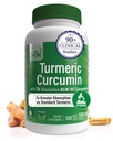 Zdraví Thru Nutrition Kurkumin Complex 500mg dodatek 124; jako BCM- 95 Curcugreen Klinicky studoval 124; Vegan Certified (Balení 120)