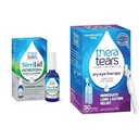 TeraTears Sterilid Oční očista a suchá oční terapie Lubrikant Oční kapky Bundle, 2 fl oz a 30 injekční lahvičky