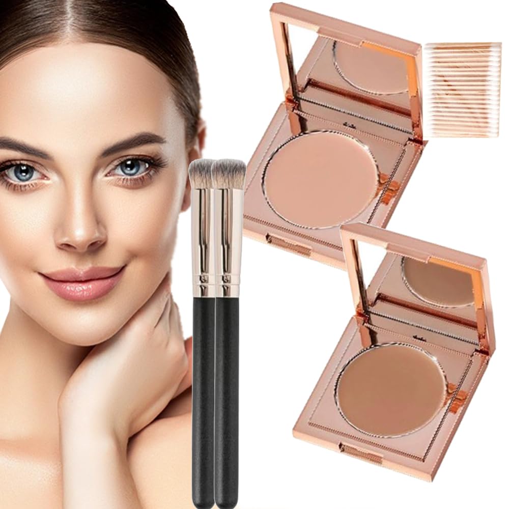 Barevný Clay Undereye corrector - Viralvera Under Eye corrector, Barevný Clay CC Undereye corrector, Under Eye Concealer, Under Eye Color corrector for Dark Circles (# 1 + # 2)