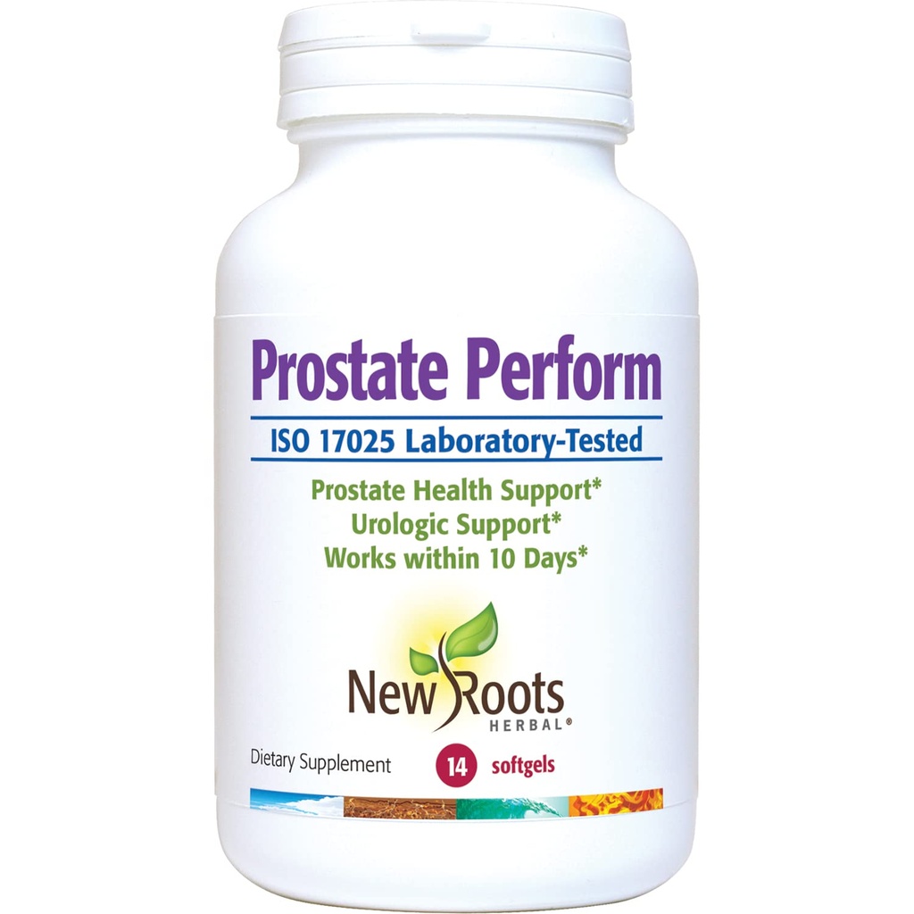 NEW ROOTS HERBAL Prostate Appendix Saw Palmetto 124; 16 Herbals: Rostlinné steroly, Rostlinné květiny, Brutnák, Brusinka, olivový olej, zinek, Selen (14 Softgels) pro močové zdraví