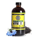 Čistý černý olej ze semen - 100% čistý Nigella Sativa - Cold Pressed - Vegan - Non GMO - 16 oz - ve skleněné lahvi - Bylinný bylin podle přírody