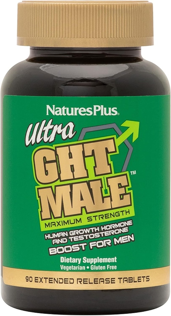 NaturesPlus Ultra WT Muž - 90 Extended Release Tablety - Maximální síla přírodní lidský růstový hormon Boost - gluten zdarma - 30 Služeb