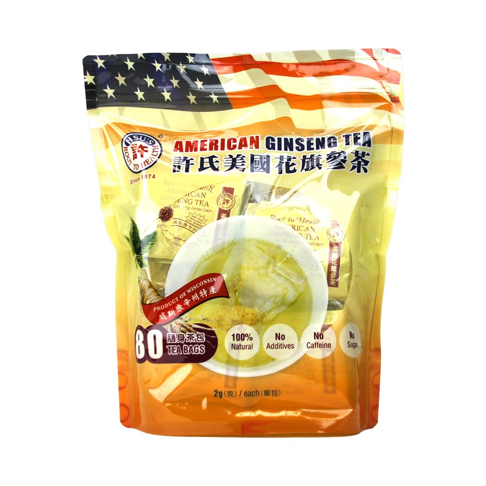 SKU 1024 Hsu Dura124; American Ginseng Tea Bags 80 ct Dura124; Wisconsin USA Dura124; Wisconsin Duratory 124;