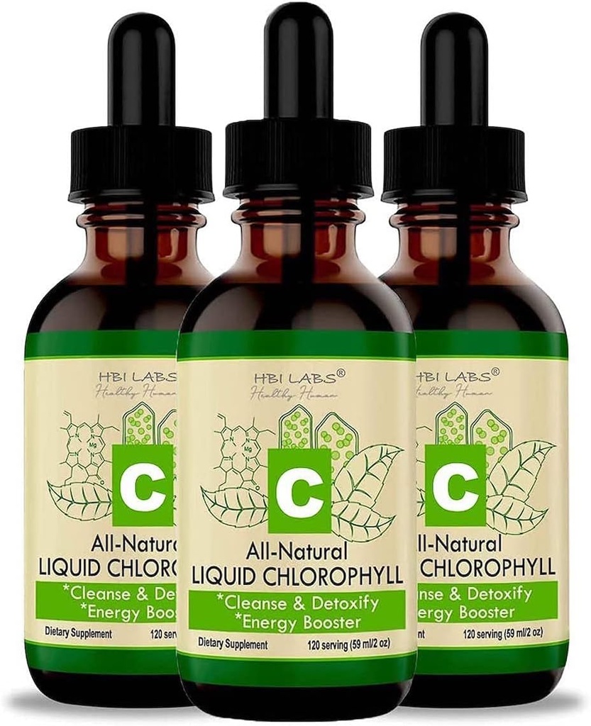 Chlorofyl kapalné kapky pro vodní přírodní chlorofyl koncentrát (3 balení)