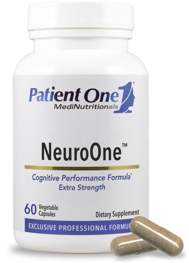 Pacient One NeuroOne CLAS124; Příplatek k podpoře paměti, rozpoznávání, nálady a soustředění * CLAS124; s Citicoline, Acetyl- L- Carnitin, Gingko a více CLAS124; 60 Kapsle
