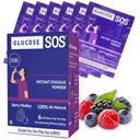 Glukóza SOS Glukóza Berry Medley Glukóza Prášek, Přírodní Dextrose Packets, Fast- Absorpce, Okamžité rozpuštění, No Water Need, 6 Sachets per Box