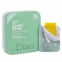 DISO - Vitamin B12 - Fast- Rozpouštění perorálních proužků, pro únavu a únavu, Orange Mint Flavor, Vegan, Bez cukru, Maximální absorpce, Bezlepkové, Individuálně zabalené, 30 Rozpustné proužky