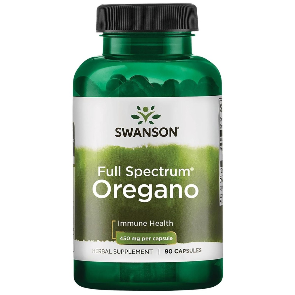Swanson Oregano 450 miligramů 90 tobolek