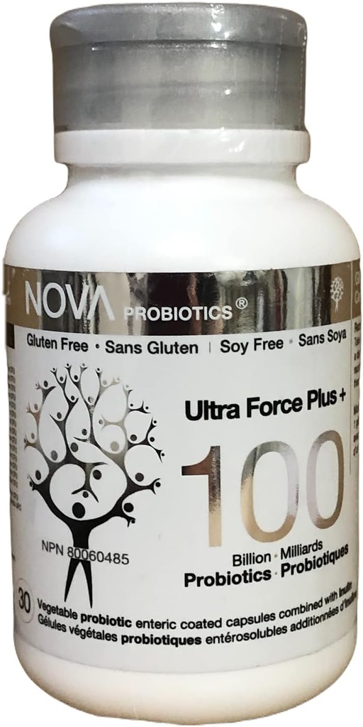 NOVA Probiotika Multi- Strain Ultra Strength Plus + 100 Milionů Probiotika na Capsule- 30 VCaps
