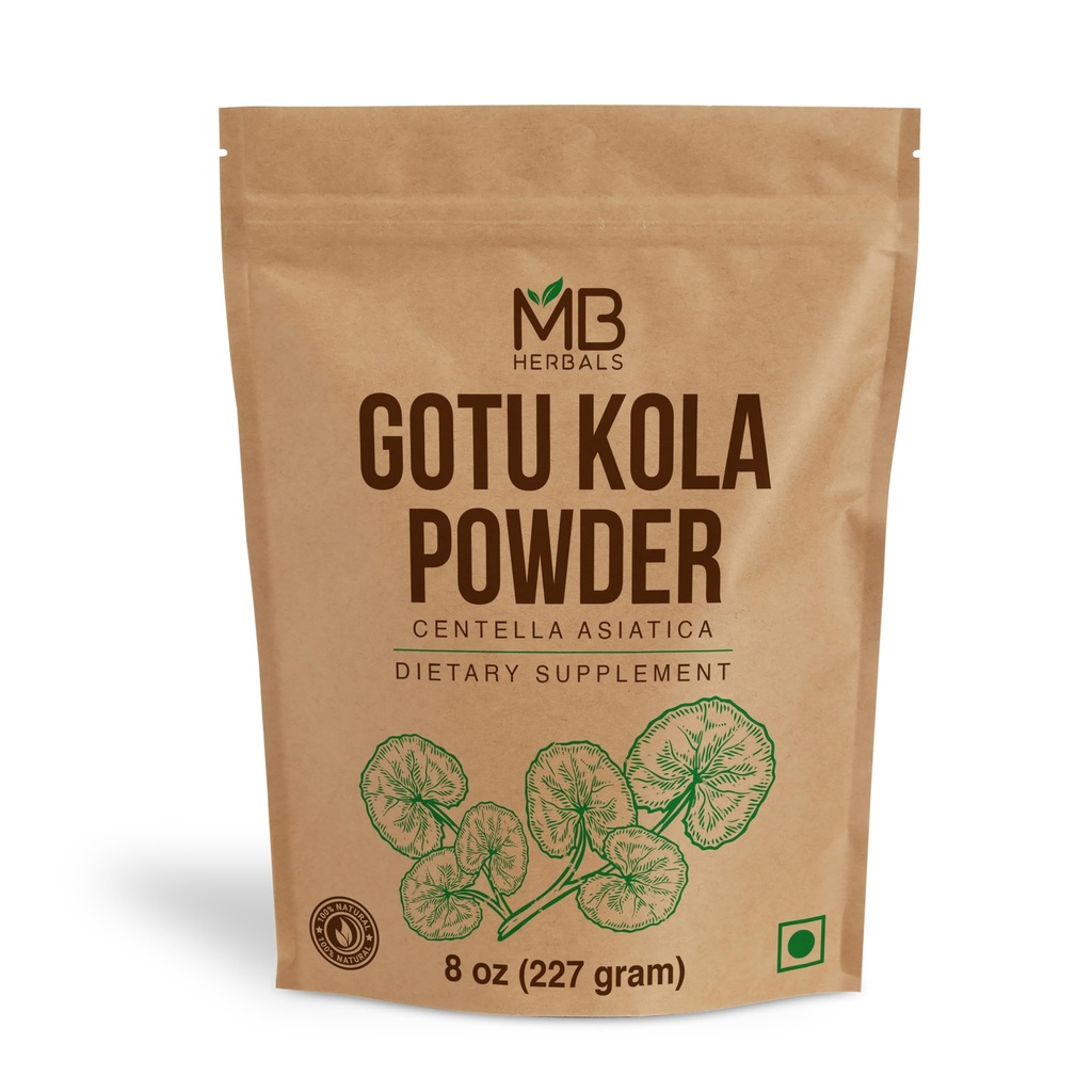 MB Herbals Gotu Kola Powder 8 oz (0.5 lb / 227 Gram) Březen 124; Centella asiatica