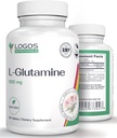 L Glutamin 1000mg FLAVIS 124; dodatek stravy pro svalovinu FLAVIS 124; Non- GMO L- Glutamin pro Gut Health and Lining FLAVIS 124; Neochucené pilulky (100 Počet)