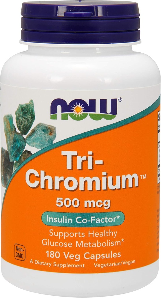 Nyní Potraviny - Trichrom 500 mcg. - 180 Vegetariánské kapsle