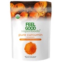 FEEL Good Superfoods čistý kurkumin prášek, organický, non-GMO, Vegan z Bulk Ground Turmeric Root z Indie, Curcuma Longa společný dodatek, 5 oz