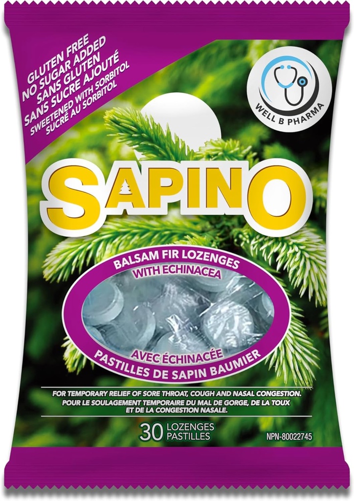 Balsam Fir Lozenges s Echinaceou, Light Green
