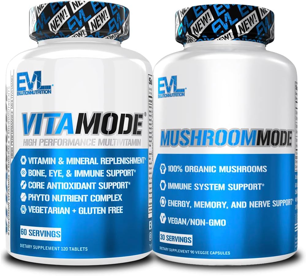 Eluce Men 's Multivitamin a Houba Komplexní doplňky Nutrition Daily Multivitamin s esenciální minerály a Phytonutrient Complex Plus Nootropní Lions Mane Houbový dodatek Kapsle