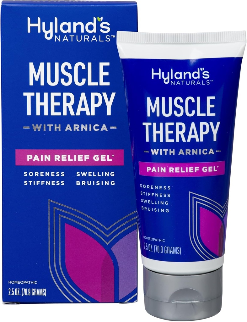 Hylandova muskuloskeletální terapie přípravkem Arnica Pain Relief Gel, Bruise Healing Cream, Natural Relief of Pain, Otok, podlitiny, bolestivost a tuhost, 2.5 Oz
