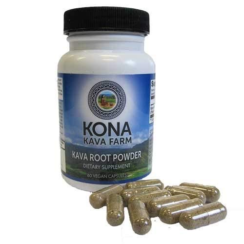 Kava Root pouze Premium Kapsle 124; Kava Root Extract Powder Capsules 10% Kavalactone Capsule 124; Kava Root dodatek pro relaxaci (60 tobolek)