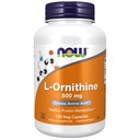 Nyní Potraviny Doplňky, L- Ornithin (L- Ornithin Hydrochloridum) 500 mg, Amino Acid, 120 Veg Kapsle