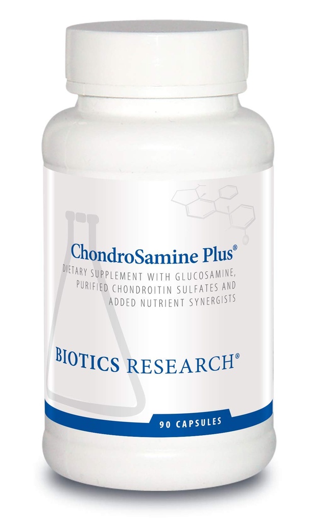 Biologický výzkum ChondroSamine Plus Glucosamine Plus Chondroitin, MSM, Vitaminy a minerály, Joint & Connective Tissue Support, Zdravý a Snadné pohybu. 90 Tobolky