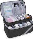 Trunab Medicine Storage and Organizer Bag Empty, Pill Lahvička Organizátor s přenosným malým Pouch, Domů První pomoc Box pro nouzové léky, doplňky nebo lékařské kity (pouze taška) (Patent Design)