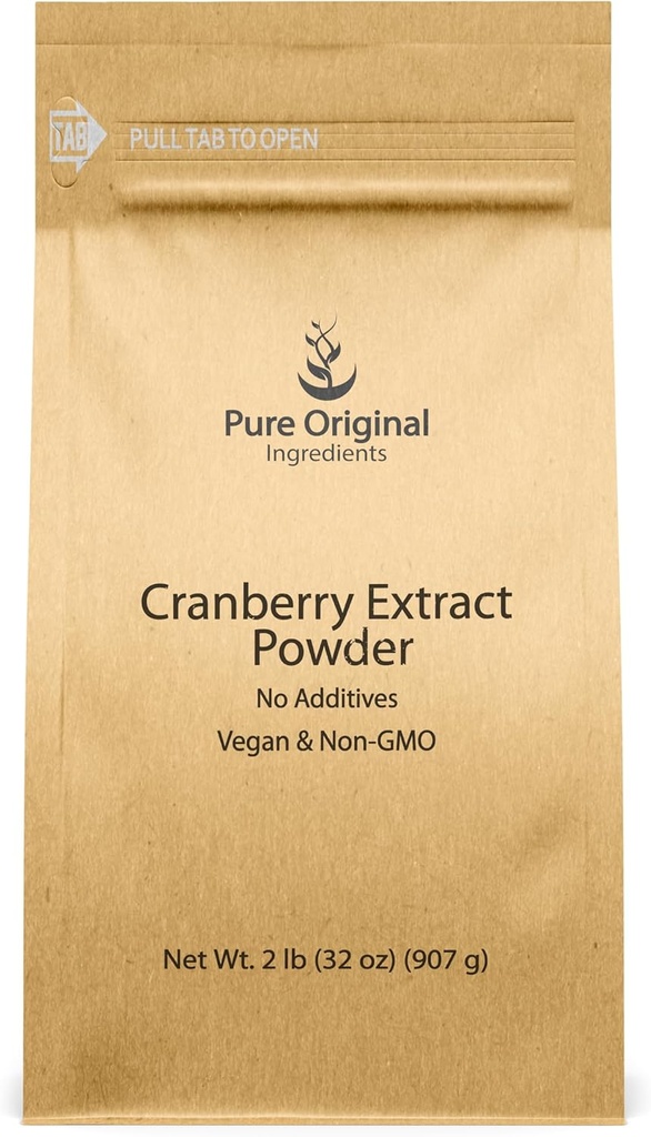 PURE Original INGREDIENTS Cranberry Extract, gluten- Free, Bylinný dodatek (2 libra)