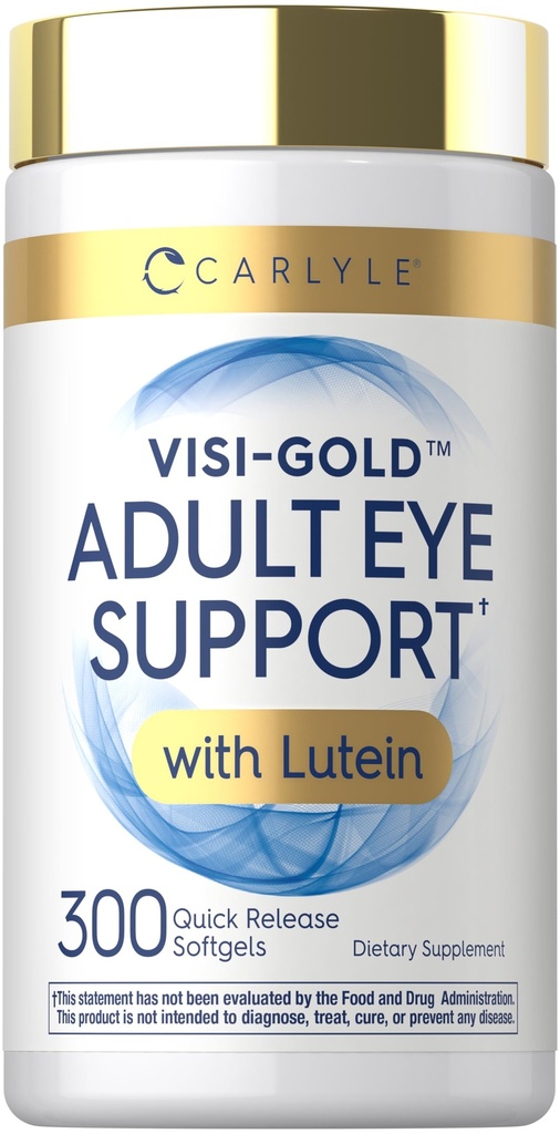 Carlyle Adult Eye Support | 300 Capsules | with Lutein and Zeaxanthin