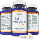 Dirobi Jezte cokoliv Xylosa Isomerate Fruktosa malabsorpční enzymy, FODMAP dodatek, trávicí enzymy pro lepší laktózu, tuk, protein & karbohydrát Digestion Gas & Bloating Relief 60 Kapsle