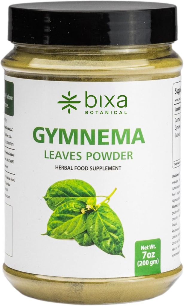 bixa BOTANICAL Gymnema Leaf Powder (Gudmar, Shardunika) 7 Oz / 200 GRM credi124; Digestivní stimulant credi124; přírodní bylinný dodatek