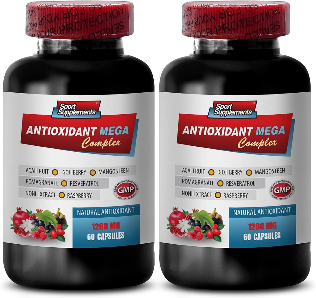 antioxidant multivitamin - ANTIOXIDANT MEGA COMPLEX 1440 MG - Resveratrol complex, Acai berry pilulky, Trans- resveratrol, Goji berry pilulky, Granátová extrakt tobolky, Mangosteen - 2B 120 Kapsle