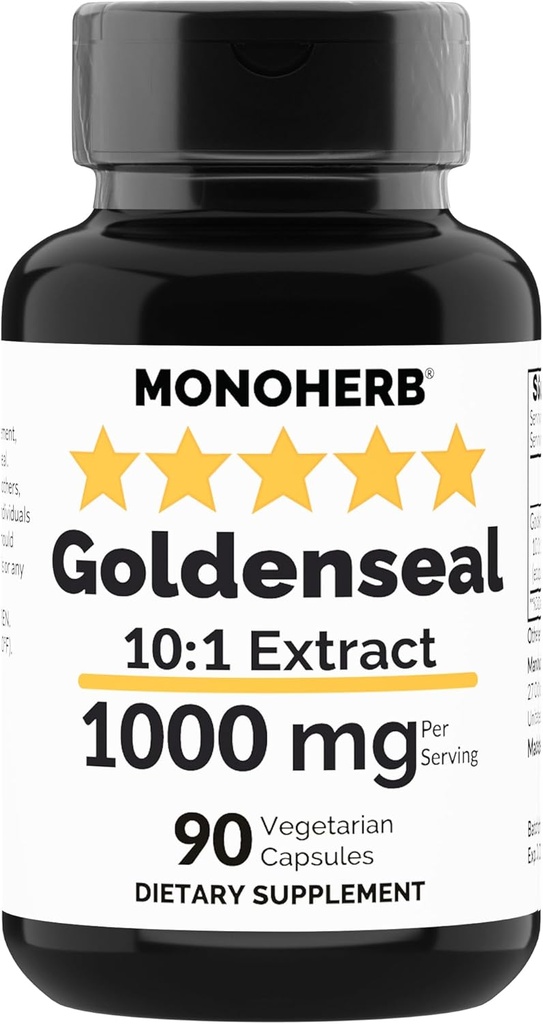 MONOHERB Goldenseal Extract 1000 mg - 90 Vegetariánských tobolek