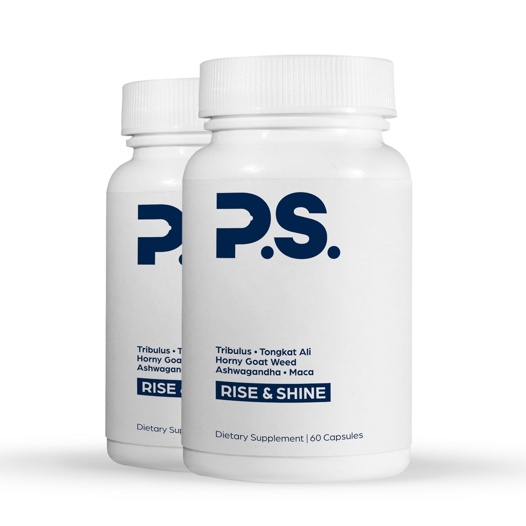 PS Natural Testosteron Booster pro muže - Premium D3 a zinkové doplňky pro muže s Tribulus, Horny Kozí Tráva, a Tongkat Ali - Testovací Booster a energetické doplňky (120 Kapsle)