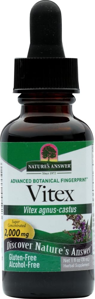 Příroda odpověď Vitex Berry Alkohol zdarma 1 Ounce (2 balení) 124; Podpora žena Hormonální bilance 124; Mensurální podpora 124; Menopauza & plodnost dodatek