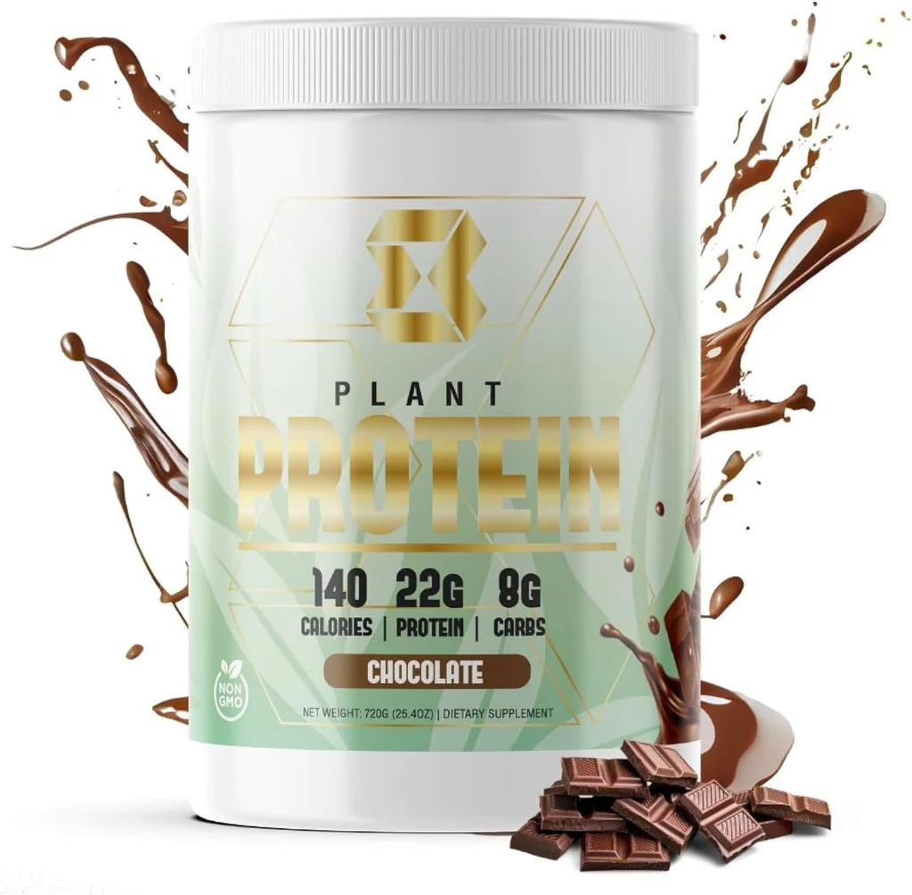 Motiv- 8 Plant Based Protein, 22g Pea Protein, 140 Calories, Enhances Recovery, Protein Snack Meal Replacement (20 Servings, Chocolate)