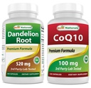 Nejlepší Naturals Dandelion Root 520 mg & COQ10 100 mg